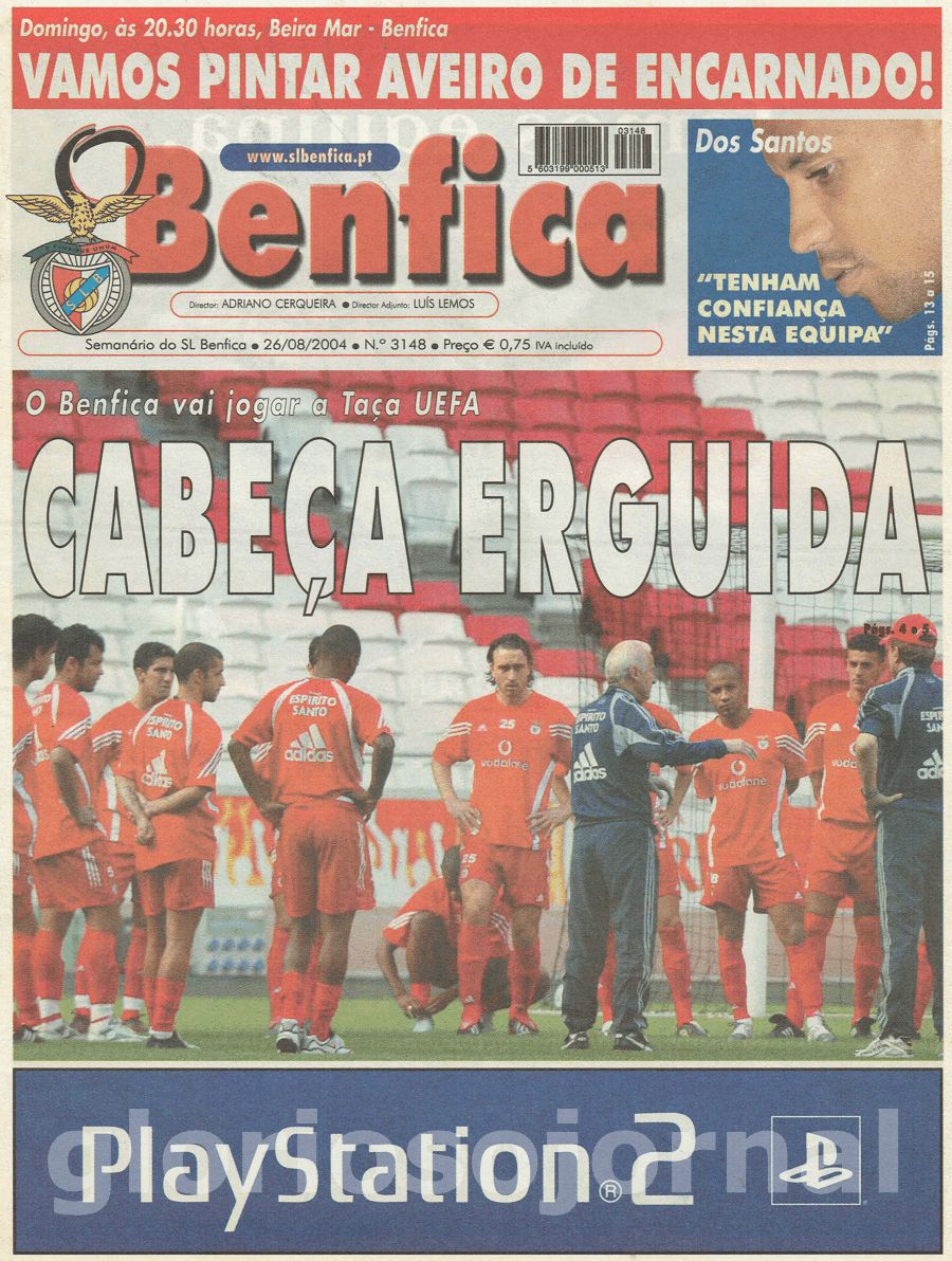 jornal o benfica 3148 2004-08-26